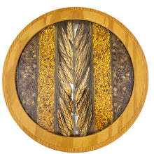 Load image into Gallery viewer, France Wood Clear Tray with Dried Grain Flowers Herbs
