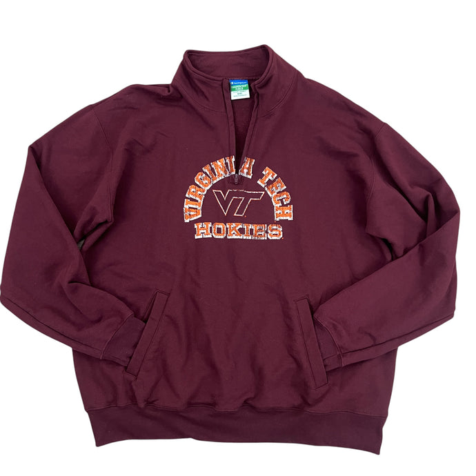 Vintage Champion Virginia Tech Fleece Pullover Sweatshirt