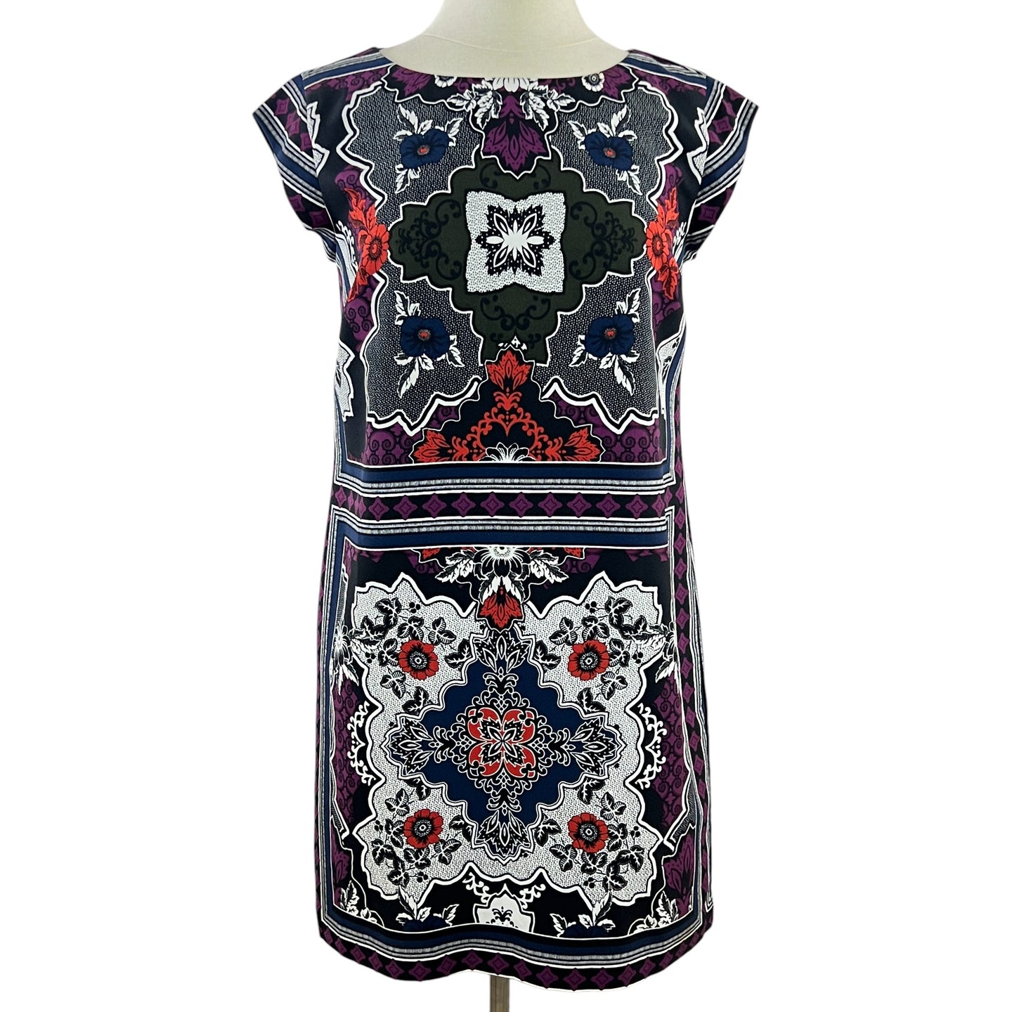 Banana Republic Cap Sleeves Floral Shirt Dress Size 6 