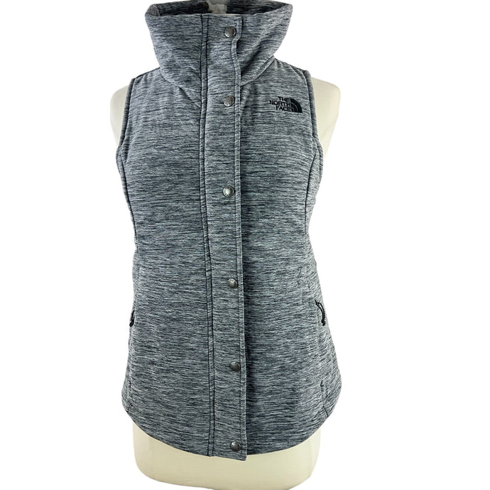 The North Face Gray Athletic Puffer Vest Size XS