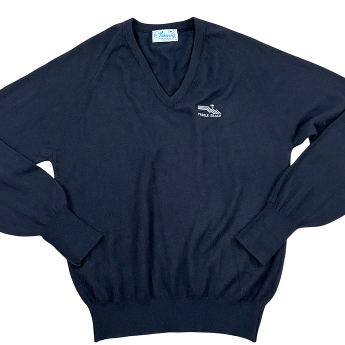Vintage Pebble Beach V Neck Pullover Sweater Size XL