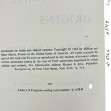 Load image into Gallery viewer, Dictionary Of Word And Phrase Origins
