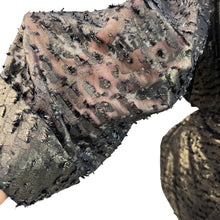 Load image into Gallery viewer, Alex Evenings Gold Bronze Lame Wrap Blouse Top Size 3X
