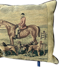 Load image into Gallery viewer, VTG Ashford Court Tapestry The Hunt Cottage Throw Pillow Classic
