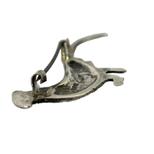 Load image into Gallery viewer, Antique Sterling Silver C Clasp Brooch
