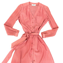 Load image into Gallery viewer, 1970s Shirt Dress Pink Size Medium
