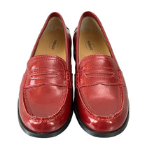 Load image into Gallery viewer, Sebago Women’s Red Patent Leather Penny Loafer Size 10

