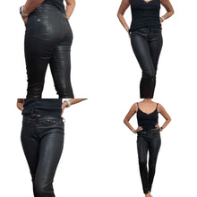 Load image into Gallery viewer, RAG &amp; BONE The Leather Black Skinny Jean size 26 Waist 28
