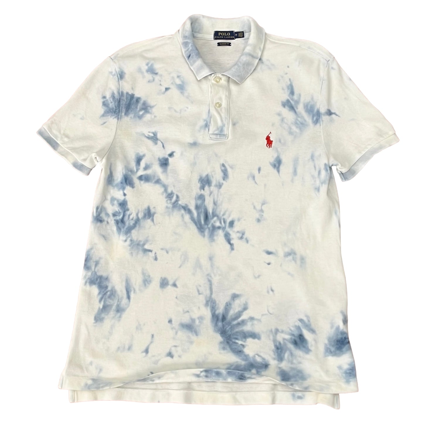 Ralph Lauren Indigo Tie-dye Polo Shirt Size Medium