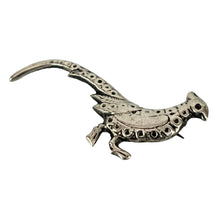 Load image into Gallery viewer, Antique Sterling Silver Bird C Clasp Brooch 
