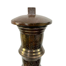Load image into Gallery viewer, Vintage Etched Brass Floor Candelabra
