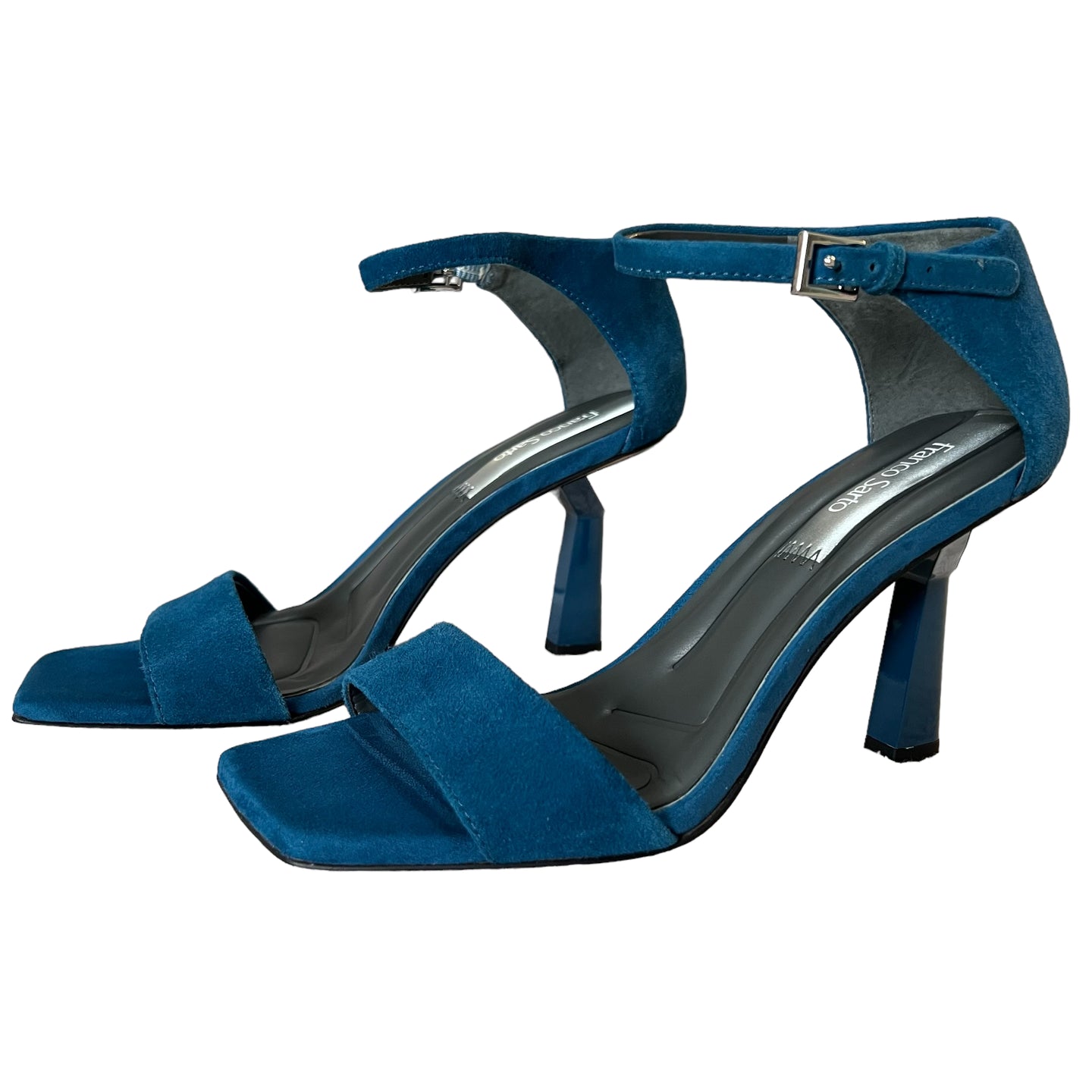 Franco Sarto Teal Blue Ankle Strap Sandal Size 7