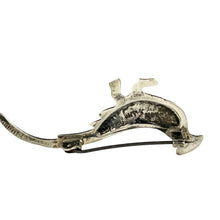 Load image into Gallery viewer, Antique Sterling Silver C Clasp Brooch
