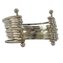 Load image into Gallery viewer, Vintage 925 Silver Bangles Bracelet. 48 grams.  
