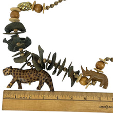 Load image into Gallery viewer, Carved Vintage Safari Necklace 29&quot;
