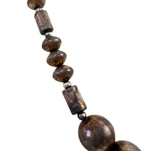 Load image into Gallery viewer, Vintage Native American Oxidized  Bead Necklace 24&quot;
