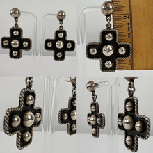 Load image into Gallery viewer, 925 Silver Cross Earrings

