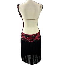 Load image into Gallery viewer, Acapulco Paradiso Open Back Fringe Leotard Women Dance Dress Size Small
