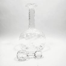 Load image into Gallery viewer, Vintage Decanter Hand Blown Glass Studio Art Approx 5&quot;
