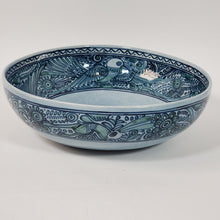 Load image into Gallery viewer, MCM Felix Tissot Fantasia Large Blue Salad Serving Bowl
