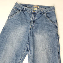 Load image into Gallery viewer, Vintage 90&#39;s High Rise Cargo Jeans 100% Cotton Size 10 Waist 30&quot; Made in USA
