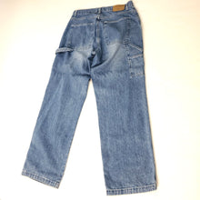 Load image into Gallery viewer, Vintage 90&#39;s High Rise Cargo Jeans 100% Cotton Size 10 Waist 30&quot; Made in USA

