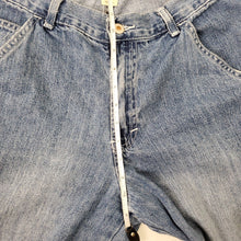 Load image into Gallery viewer, Vintage 90&#39;s High Rise Cargo Jeans 100% Cotton Size 10 Waist 30&quot; Made in USA
