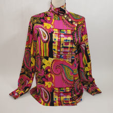 Load image into Gallery viewer, Starington Silk Blouse w Gold Buttons Size 8

