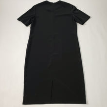 Load image into Gallery viewer, Vintage Short Sleeve Shift Dress, Black Size 12 Made in the USA by Caron Chicago
