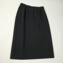 Load image into Gallery viewer, Vintage 70&#39;s 2 Piece Women Black Skirt Set by Ernst Strauss Size 12
