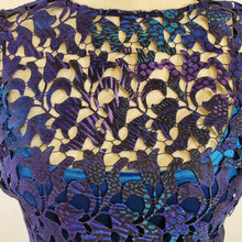 Load image into Gallery viewer, Tahari Wortha Lace-and-Velvet Dress Size 6 Jewel Neckline
