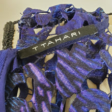 Load image into Gallery viewer, Tahari Wortha Lace-and-Velvet Dress Size 6 Jewel Neckline
