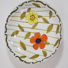 Load image into Gallery viewer, Handpainted Ceramic Bowl Made in Italy - Floral Pattern 9.5&quot; Wide
