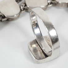 Load image into Gallery viewer, Vintage Inlay Ring &amp; Bracelet Set Ring Size 7.5 &amp; Bracelet 8&quot;
