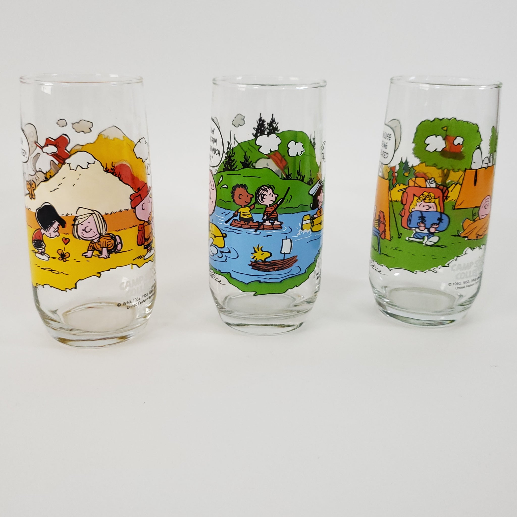 2 Peanuts Camp Snoopy Glasses McDonald's - household items - by owner -  housewares sale - craigslist