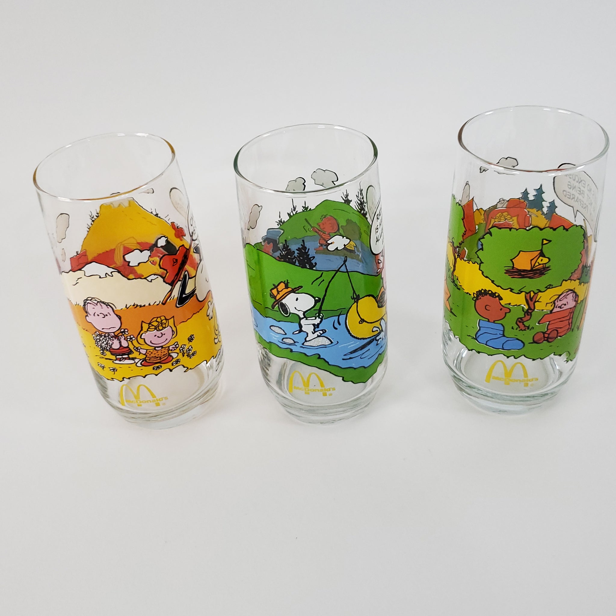 2 Peanuts Camp Snoopy Glasses McDonald's - household items - by owner -  housewares sale - craigslist