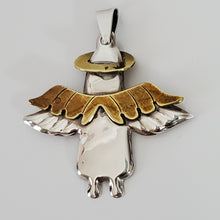 Load image into Gallery viewer, Vintage Angel Pendant  Stamped 925 Silver Taxco Mexico
