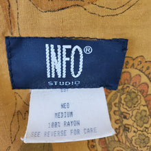 Load image into Gallery viewer, Vintage 90&#39;s Rayon Button-Up Shirt Long Sleeve Men&#39;s Size Medium
