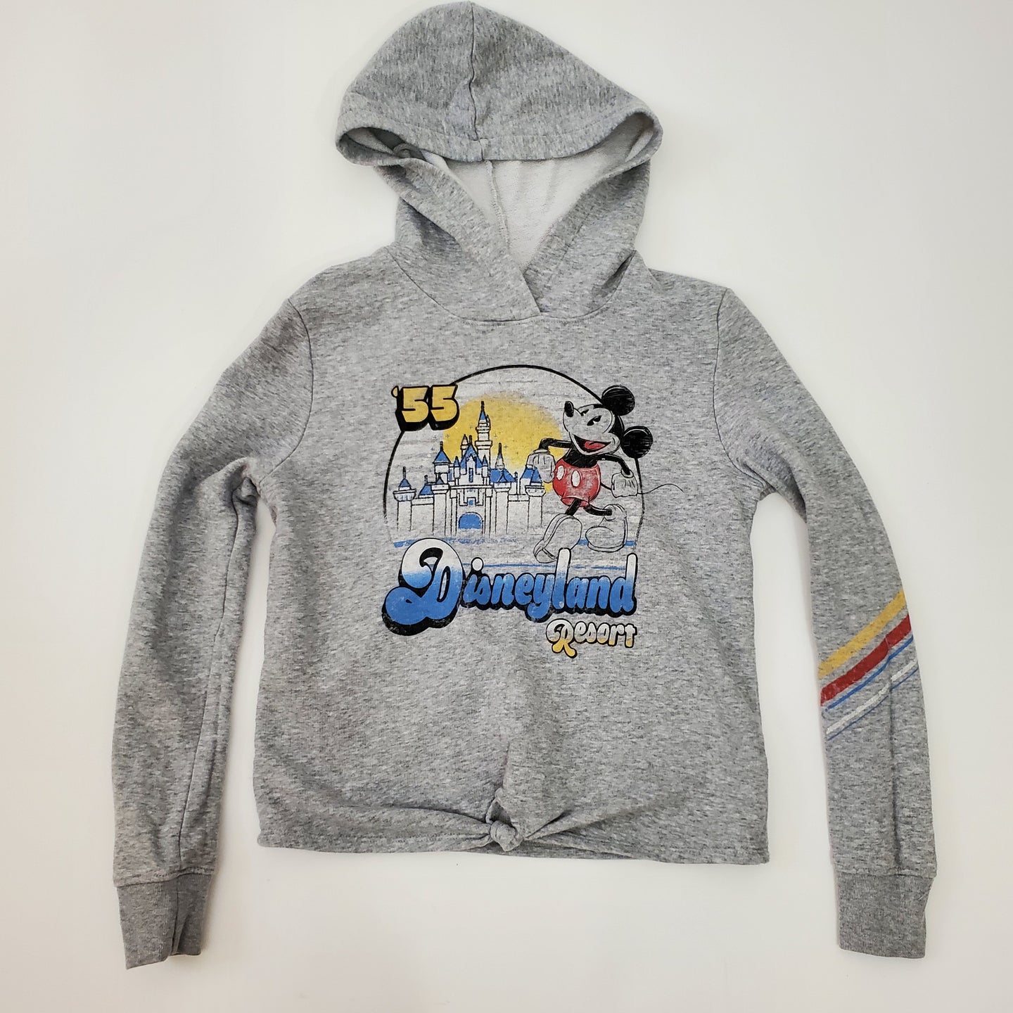 Disney Women's Hoodie - Mickey And Cinderella Castle Pullover Hoodie Small