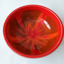 Load image into Gallery viewer, Mid Century California Pottery Glazed Dipping Bowl Orange Glazed
