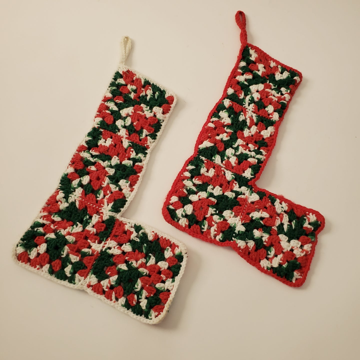 Vintage Crochet Christmas Stockings