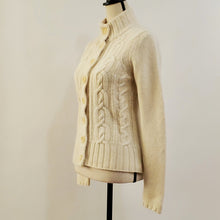 Load image into Gallery viewer, Gap Button Front Cable Knit Wool Blend Sweater Size Medium RN 54023
