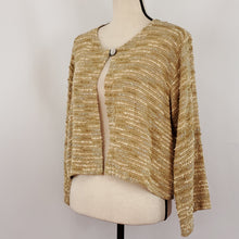 Load image into Gallery viewer, Vintage 90s Cropped Open Weave Cardigan Size Medium
