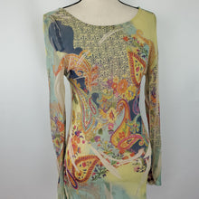 Load image into Gallery viewer, Mushka By Sienna Rose Paisley Sheer Long Sleeve Boho Top Size Small
