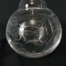 Load image into Gallery viewer, Bohemia Czech Etched Glass Decanter &amp; Matching Glass

