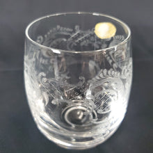 Load image into Gallery viewer, Bohemia Czech Etched Glass Decanter &amp; Matching Glass
