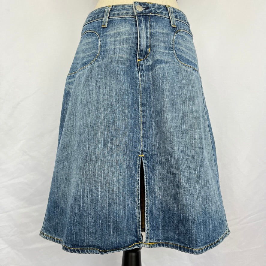 Paper Denim & Cloth A Line Denim Skirt Size 29