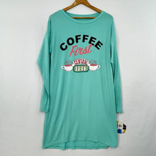 Load image into Gallery viewer, NWT Friends Central Perk Sleep Shirt Pajamas Size Small
