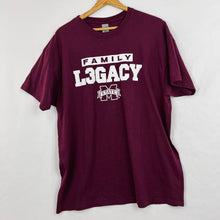 Load image into Gallery viewer, Mississippi State University Family Legacy Tee Shirt Size XL Chest 46&quot;
