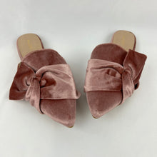 Load image into Gallery viewer, Aldo Pink Velvet Mules Flats Size US/7 UK/4.5 EU/37.5
